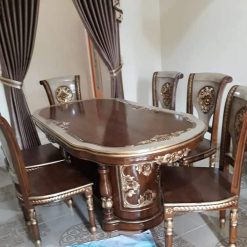 Set Meja Makan Salina Gendong 6 Kursi