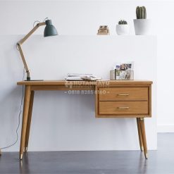 Meja Kerja Minimalis Jati Scandinavian