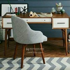 Meja Kursi Kerja Retro Jati