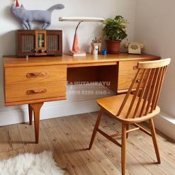 Meja Kursi Kerja Jati Minimalis Vintage