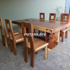 Meja Set Trembesi Orfeus