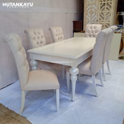 Meja Makan Mewah Bedge Kursi 6