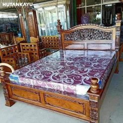 Tempat Tidur Dipan Ukir Jati Minimalis