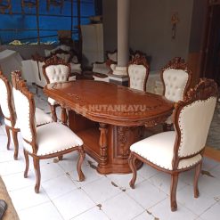 Meja Makan Ganesa Jati 6 Kursi