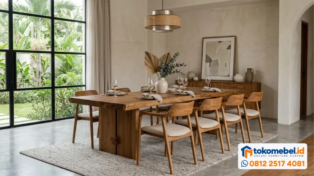 Mebel Jati Minimalis untuk Ruang Makan